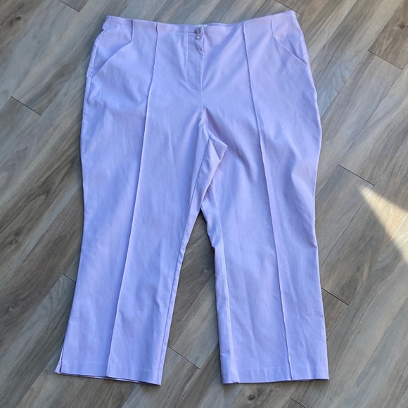 Zac & Rachel lavender pant with stretch career office business casual 20W - Picture 12 of 17